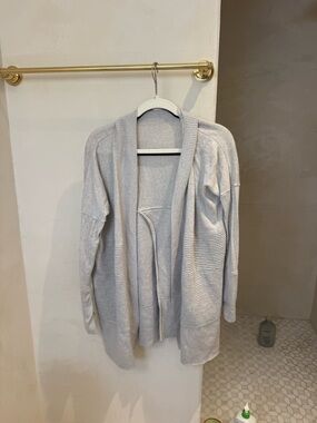 Light Gray Open-Front Women's Cardigan Sweater- lululemon